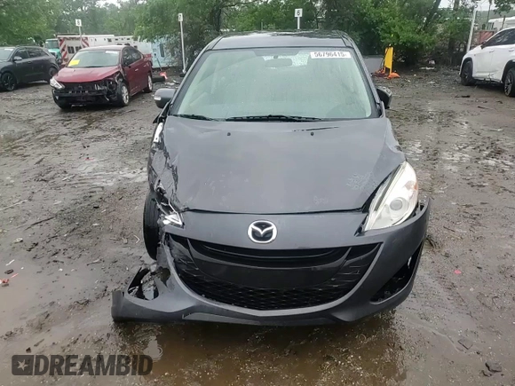 2015 Mazda 5 Sport with VIN JM1CW2BL2F0182775, listed as a Copart auction lot 56796415 with 95,662 mi miles and Salvage title. Bid and sale history available at DreamBid. Image 14.