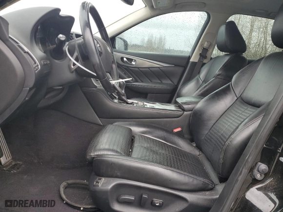 2015 Infiniti Q50 Premium with VIN JN1BV7AP6FM334679, listed as a Copart auction lot 51135855 with 77,515 mi miles and Salvage Title. Bid and sale history available at carsss.com. Image 7.