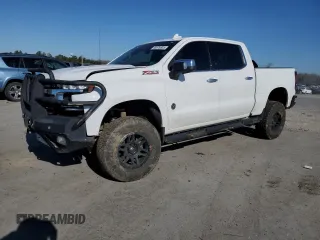 2019 Chevrolet Silverado 1500 LTZ with VIN 3GCUYGEL5KG262794, listed as a Copart auction lot 48676305 with 79,811 mi miles and Salvage Title. Bid and sale history available at DreamBid. Image 1.