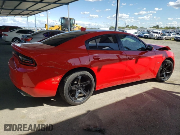 2018 Dodge Charger R/T with VIN 2C3CDXCT0JH164463, listed as a Copart auction lot 51805315 with 15,399 mi miles and Salvage Title. Bid and sale history available at carsss.com. Image 3.