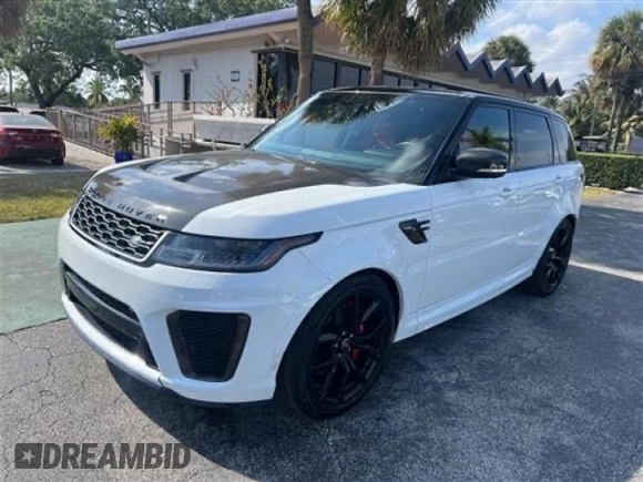 2022 Land Rover Range Rover Sport SVR z VIN SALWZ2RE6NA244093, wystawiony jako Copart lot #59608885 z przebiegiem 9 485 mil mil oraz Szkoda całkowita • Salvage title. Historia ofert i sprzedaży dostępna na DreamBid. Obrazek 2.