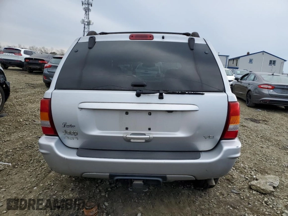 2004 Jeep Grand Cherokee Limited with VIN 1J4GW58N64C174387, listed as a Copart auction lot 43539585 with 138,433 mi miles and Salvage title. Bid and sale history available at DreamBid. Image 6.