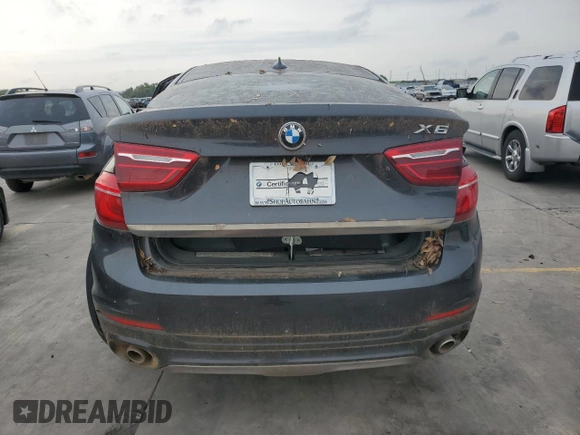2016 BMW X6 xDrive35i with VIN 5UXKU2C5XG0N79832, listed as a Copart auction lot 68052423 with 0 mi miles. Bid and sale history available at carsss.com. Image 6.