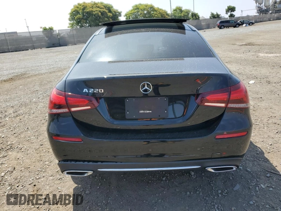 2021 Mercedes-Benz A 220 with VIN W1K3G4EB1MJ308004, listed as a Copart auction lot 59937905 with 43,733 mi miles and Salvage title. Bid and sale history available at DreamBid. Image 6.