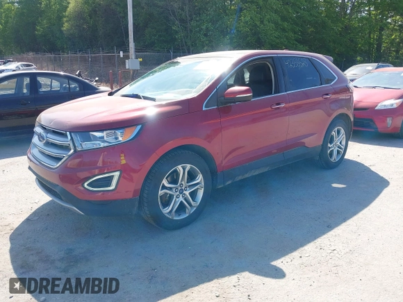 2015 Ford Edge Titanium z VIN 2FMTK3K87FBB46832, wystawiony jako IAAI lot #42358523 z przebiegiem 107 076 mil mil oraz . Historia ofert i sprzedaży dostępna na DreamBid. Obrazek 17.