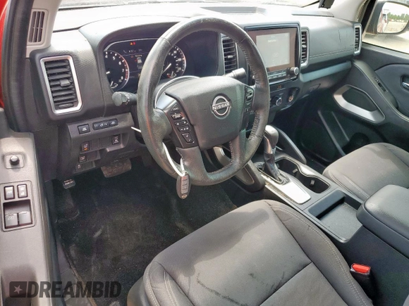 2022 Nissan Frontier S with VIN 1N6ED1CL1NN620840, listed as a Copart auction lot 59368005 with 69,939 mi miles and Salvage title. Bid and sale history available at DreamBid. Image 8.