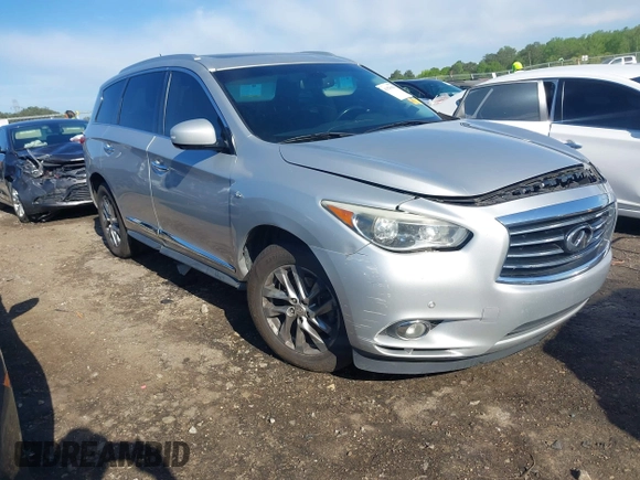 2015 Infiniti QX60 with VIN 5N1AL0MN5FC500398, listed as a IAAI auction lot 41979650 with 265,446 mi miles and . Bid and sale history available at DreamBid. Image 1.