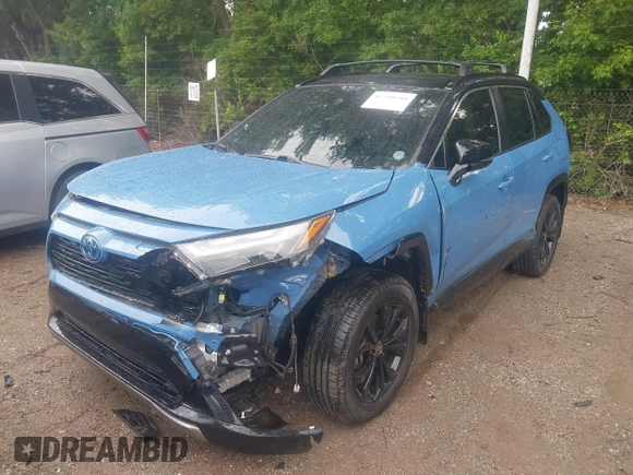 2022 Toyota RAV4 Hybrid XSE with VIN JTME6RFV7ND527447, listed as a IAAI auction lot 42358584 with 50,394 mi miles and . Bid and sale history available at DreamBid. Image 17.