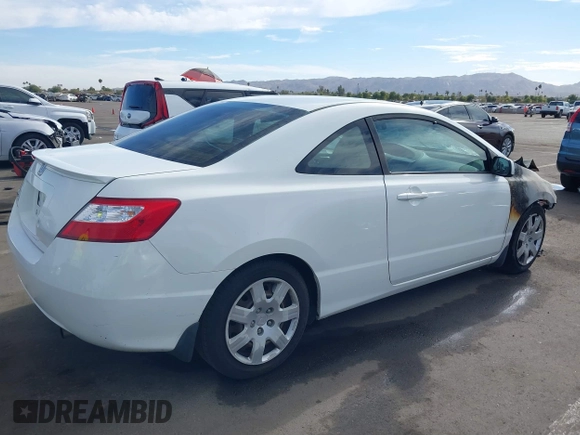 2006 Honda Civic Cpe LX with VIN 2HGFG116X6H579809, listed as a IAAI auction lot 41096293 with 1 mi miles. Bid and sale history available at carsss.com. Image 4.