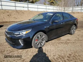 2016 Kia Optima SX Turbo with VIN 5XXGW4L27GG075109, listed as a Copart auction lot 50602175 with 101,881 mi miles and Clean Title. Bid and sale history available at carsss.com. Image 1.