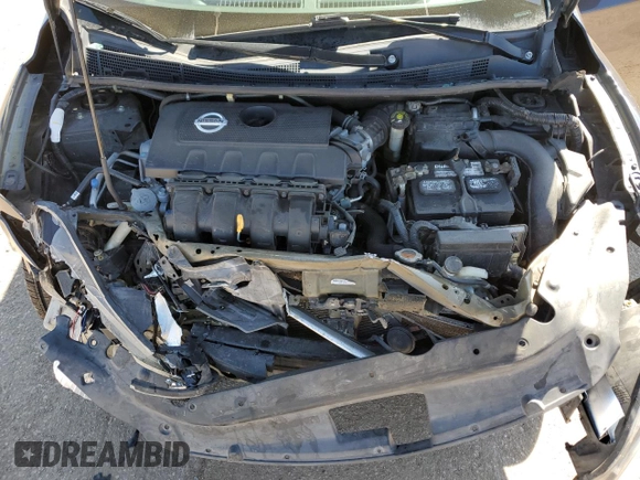2014 Nissan Sentra SV with VIN 1N4AB7AP3EN855147, listed as a Copart auction lot 49116175 with 153,345 mi miles and Salvage Title. Bid and sale history available at DreamBid. Image 11.