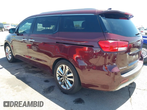 2015 Kia Sedona SX-L with VIN KNDME5C16F6032655, listed as a IAAI auction lot 42034681 with 84,426 mi miles and . Bid and sale history available at DreamBid. Image 3.
