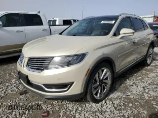 2016 Lincoln MKX Reserve with VIN 2LMPJ8LP7GBL72706, listed as a Copart auction lot 46694695 with 58,580 mi miles and Salvage Title. Bid and sale history available at carsss.com. Image 1.