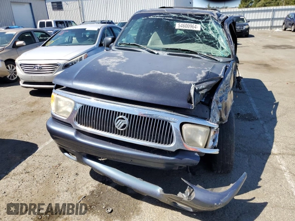 1999 Mercury Mountaineer z VIN 4M2ZU55P9XUJ24487, wystawiony jako Copart lot #54600964 z przebiegiem 139 771 mil mil oraz Nie do naprawy • Non repairable. Historia ofert i sprzedaży dostępna na DreamBid. Obrazek 5.