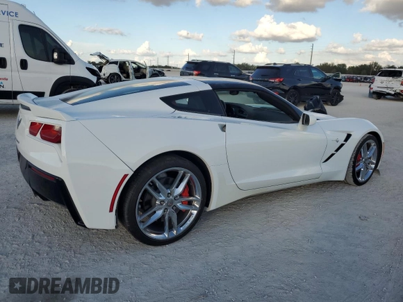 2016 Chevrolet Corvette 2LT with VIN 1G1YC2D75G5107399, listed as a Copart auction lot 85812744 with 27,805 mi miles and Salvage Title. Bid and sale history available at carsss.com. Image 3.
