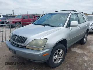 2000 Lexus RX 300 with VIN JT6GF10U2Y0060595, listed as a IAAI auction lot 42079466 with 202,736 mi miles. Bid and sale history available at carsss.com. Image 2.