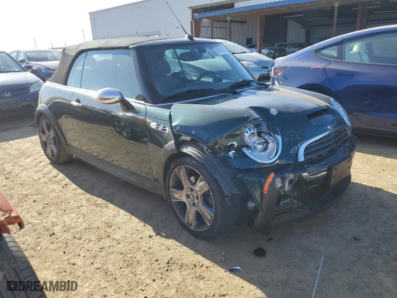 2006 MINI Cooper Convertible S with VIN WMWRH335X6TF87548, listed as a Copart auction lot 89195025 with 22,384 mi miles and Salvage Title. Bid and sale history available at carsss.com. Image 4.