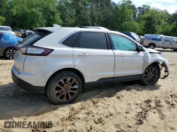 2015 Ford Edge Titanium with VIN 2FMTK4K84FBB07704, listed as a Copart auction lot 48859925 with 0 mi miles and Non Repairable. Bid and sale history available at carsss.com. Image 3.