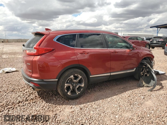 2018 Honda CR-V Touring with VIN 2HKRW2H9XJH670518, listed as a Copart auction lot 48620765 with 61,016 mi miles and Salvage Title. Bid and sale history available at carsss.com. Image 3.