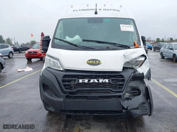 2023 Ram ProMaster Cargo Van with VIN 3C6LRVDG2PE578553, listed as a IAAI auction lot 41353448 with 29,380 mi miles. Bid and sale history available at carsss.com. Image 6.