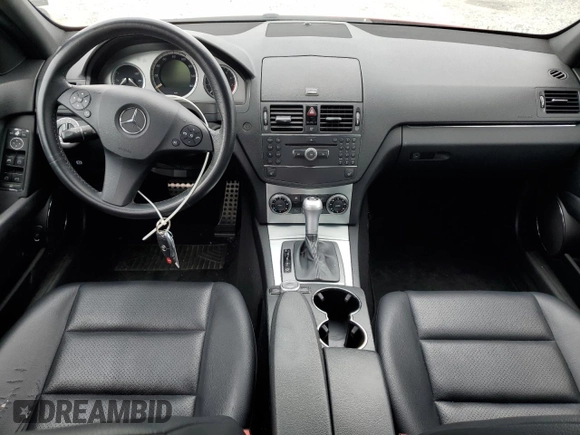 2008 Mercedes-Benz C 300 Sport with VIN WDDGF54X58F037691, listed as a Copart auction lot 58931555 with Not provided miles and Salvage title. Bid and sale history available at DreamBid. Image 8.