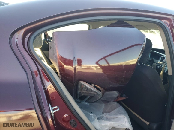 2013 Honda Civic Sdn LX with VIN 2HGFB2F59DH588406, listed as a Copart auction lot 85868884 with 124,929 mi miles and Salvage Title. Bid and sale history available at carsss.com. Image 10.