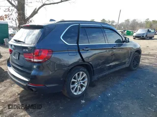 2014 BMW X5 xDrive35i with VIN 5UXKR0C55E0K47655, listed as a IAAI auction lot 41643776 with 154,380 mi miles. Bid and sale history available at carsss.com. Image 4.