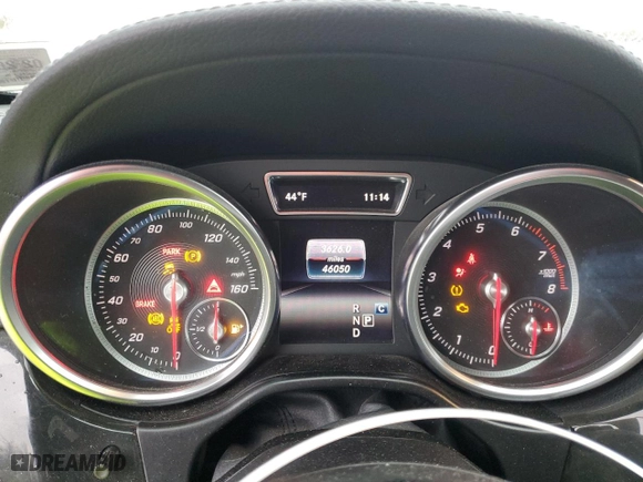 2018 Mercedes-Benz GLS with VIN 4JGDF6EE5JB172209, listed as a Copart auction lot 50219745 with 46,050 mi miles and Salvage Title. Bid and sale history available at carsss.com. Image 9.