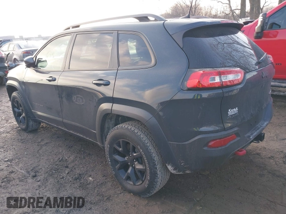 2017 Jeep Cherokee Trailhawk with VIN 1C4PJMBS4HW647852, listed as a IAAI auction lot 41192324 with 116,429 mi miles and . Bid and sale history available at DreamBid. Image 3.