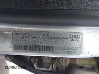 2004 Audi allroad A6 V8 with VIN WA1YD64B24N017052, listed as a IAAI auction lot 42085824 with 151,368 mi miles and . Bid and sale history available at DreamBid. Image 9.