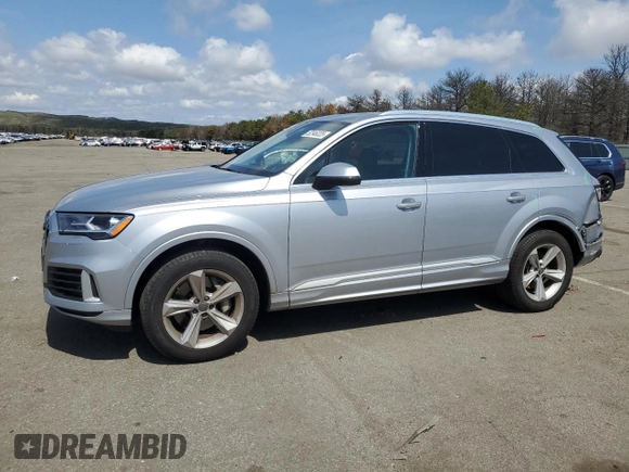 2020 Audi Q7 Premium with VIN WA1AJAF70LD010885, listed as a Copart auction lot 52346325 with 51,962 mi miles and Salvage Title. Bid and sale history available at carsss.com. Image 1.
