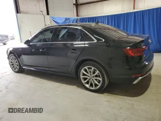 2019 Audi A4 Premium z VIN WAUDNAF44KN018264, wystawiony jako Copart lot #49462545 z przebiegiem 78 627 mil mil oraz Czysty tytuł • Clean title. Historia ofert i sprzedaży dostępna na DreamBid. Obrazek 2.