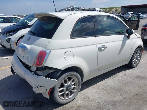 2013 FIAT 500 Pop with VIN 3C3CFFAR6DT752830, listed as a IAAI auction lot 42620703 with 89,150 mi miles and . Bid and sale history available at DreamBid. Image 4.