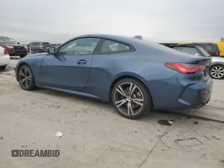 2021 BMW 4 Series 430i xDrive with VIN WBA73AP04MCG59981, listed as a Copart auction lot 46135765 with 37,966 mi miles and Salvage Title. Bid and sale history available at carsss.com. Image 2.
