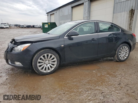 2011 Buick Regal CXL RL2 with VIN 2G4GP5EC6B9173245, listed as a Copart auction lot 86419594 with 42,419 mi miles and Salvage Title. Bid and sale history available at carsss.com. Image 1.