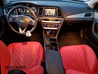 2018 Hyundai Sonata Sport Plus with VIN 5NPE34AF3JH628985, listed as a Copart auction lot 84901014 with 81,049 mi miles and Salvage Title. Bid and sale history available at DreamBid. Image 8.