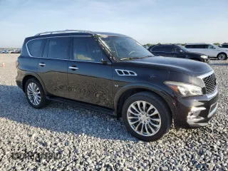 2015 Infiniti QX80 with VIN JN8AZ2NF5F9573374, listed as a Copart auction lot 57489775 with 128,848 mi miles and Salvage title. Bid and sale history available at DreamBid. Image 4.