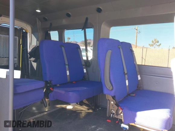 2019 Ford Transit with VIN 1FTYE2CM8KKB72492, listed as a IAAI auction lot 41371136 with 111,915 mi miles and . Bid and sale history available at DreamBid. Image 8.