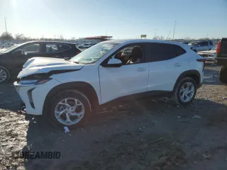 2025 Chevrolet Trax LS with VIN KL77LFEP9SC045001, listed as a Copart auction lot 55993795 with 16,184 mi miles and Salvage Title. Bid and sale history available at DreamBid. Image 1.