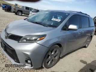 2018 Toyota Sienna SE with VIN 5TDXZ3DC2JS919264, listed as a Copart auction lot 52763135 with 159,835 mi miles and Salvage title. Bid and sale history available at DreamBid. Image 1.