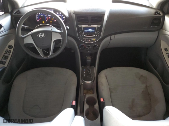 2015 Hyundai Accent GLS with VIN KMHCT4AE2FU912051, listed as a Copart auction lot 51855855 with 134,700 mi miles and Clean Title. Bid and sale history available at carsss.com. Image 8.