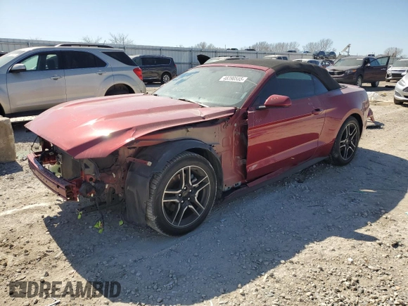 2017 Ford Mustang V6 with VIN 1FATP8EM3H5340203, listed as a Copart auction lot 48390555 with 98,930 mi miles and Salvage Title. Bid and sale history available at carsss.com. Image 1.