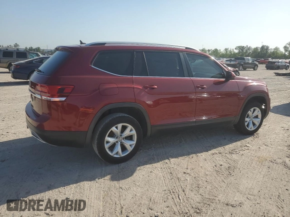 2019 Volkswagen Atlas SE with VIN 1V2DR2CA8KC604113, listed as a Copart auction lot 53108275 with 87,000 mi miles and Salvage title. Bid and sale history available at DreamBid. Image 3.