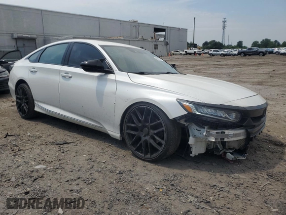 2020 Honda Accord EX-L with VIN 1HGCV2F55LA014957, listed as a Copart auction lot 55217755 with 60,218 mi miles and Salvage title. Bid and sale history available at DreamBid. Image 4.