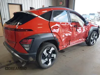 2025 Hyundai Kona Limited with VIN KM8HECA30SU187116, listed as a IAAI auction lot 42447030 with 2,805 mi miles and . Bid and sale history available at DreamBid. Image 4.