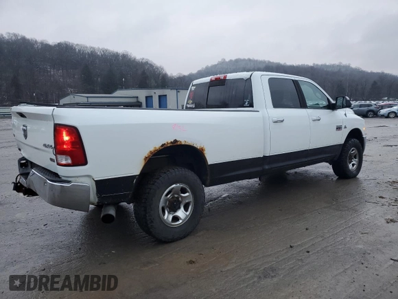 2011 Ram 2500 SLT with VIN 3D7UT2CL4BG620753, listed as a Copart auction lot 86151374 with 208,780 mi miles and Salvage title. Bid and sale history available at DreamBid. Image 3.