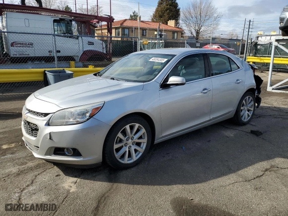 2015 Chevrolet Malibu LTZ with VIN 1G11F5SL9FF325610, listed as a Copart auction lot 48084305 with 107,533 mi miles and Salvage Title. Bid and sale history available at carsss.com. Image 1.