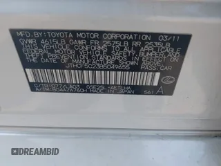 2011 Lexus IS 250 z VIN JTHCF5C23B5049655, wystawiony jako IAAI lot #42464410 z przebiegiem 167 115 mil mil oraz . Historia ofert i sprzedaży dostępna na DreamBid. Obrazek 9.