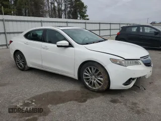 2015 Acura TLX V6 Advance with VIN 19UUB2F74FA000180, listed as a Copart auction lot 47987665 with 171,767 mi miles and Salvage Title. Bid and sale history available at carsss.com. Image 4.