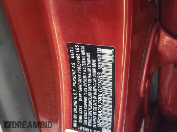 2011 Porsche Panamera z VIN WP0AA2A79BL020483, wystawiony jako Copart lot #56514755 z przebiegiem 141 341 mil mil oraz Szkoda całkowita • Salvage title. Historia ofert i sprzedaży dostępna na DreamBid. Obrazek 13.